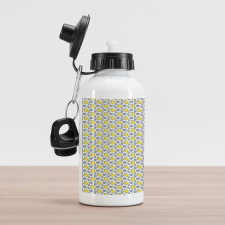 Hand Drawn Lemons Aluminum Water Bottle