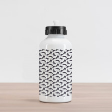 Sketchy Pattern Blueberry Aluminum Water Bottle