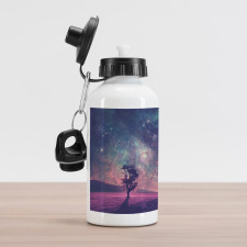 Lonely Tree View Aluminum Water Bottle