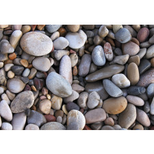 Pebbles by the Sea Beach Aluminum Water Bottle