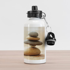 Calm Theme Stack Stone Pebble Aluminum Water Bottle