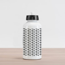Coconut Trees Print Aluminum Water Bottle