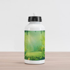 Cartoon Vivid Scene Aluminum Water Bottle