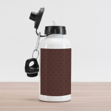 Hexagonal Shapes with Dots Aluminum Water Bottle