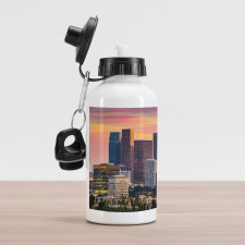 Los Angeles Skyline Orange Sky Aluminum Water Bottle