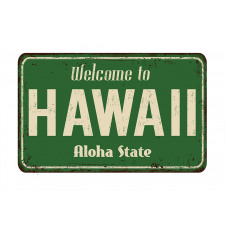 Welcome to Hawaii Vintage Aluminum Water Bottle