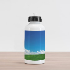 Puffy Clouds Nature Theme Aluminum Water Bottle