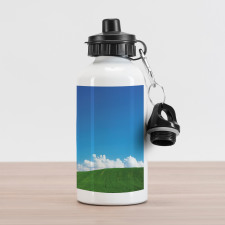 Puffy Clouds Nature Theme Aluminum Water Bottle