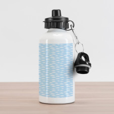 Clear Sky Fluffy Clouds Aluminum Water Bottle