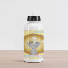 Leaves Stars Pigeons Aluminum Water Bottle