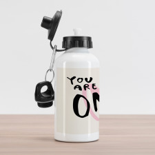 Romantic Texting Aluminum Water Bottle