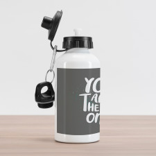 Romantic Lettering Art Aluminum Water Bottle