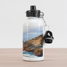 Garrapata Beach Rocky Coast Aluminum Water Bottle