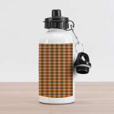 Tartan in Earth Tones Aluminum Water Bottle