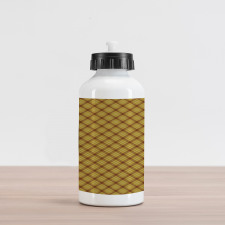 Old Checkered Theme Aluminum Water Bottle