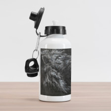 Hand Drawn View of Lion Aluminum Water Bottle