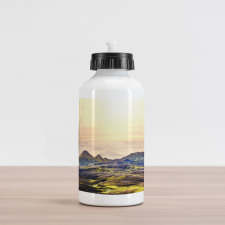 Graphical Icelandic Scenery Aluminum Water Bottle