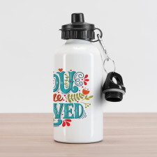 Ornaments and Motifs Aluminum Water Bottle