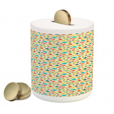 Multicolor Maple Leaves Piggy Bank