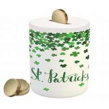 St Patrick's Day Shamrock Piggy Bank