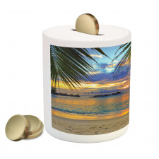 Exotic Beach Photo Piggy Bank