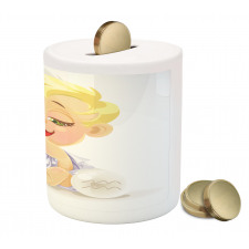 Baby Aquarius Zodiac Piggy Bank