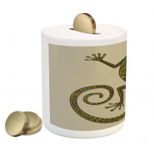 Lizard Pattern Piggy Bank