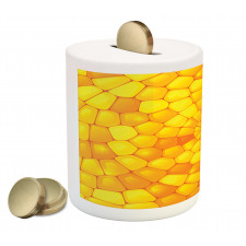 Abstract Corn Pattern Piggy Bank