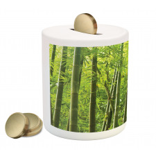 Exotic Tropical Bamboo Piggy Bank