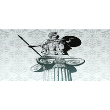 Greek Athena Baroque Damask Piggy Bank