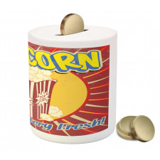 Pop Corn Movie Snack Piggy Bank