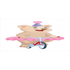 Bear in a Tutu on a Bike Piggy Bank