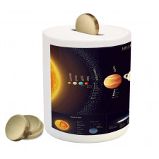 Jupiter Saturn Planet Piggy Bank