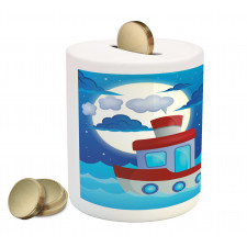 Nursery Ship Lighthouse Piggy Bank