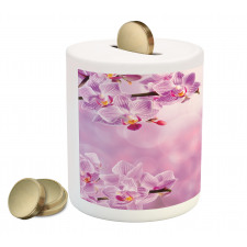 Orchid Spring Petals Spa Piggy Bank