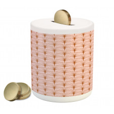 Geometric Art Deco Motif Piggy Bank