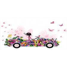 Floral Car Butterflies Piggy Bank