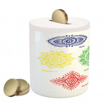 Colorful Chakra Piggy Bank