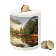 River in Morning View Piggy Bank