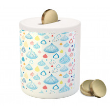 Funny Raindrop Autumn Piggy Bank