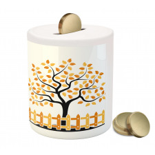 Fall Autumn Trees Piggy Bank