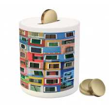 Mediterranean Village Piggy Bank