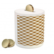 Cloth Pattern Geometric Piggy Bank