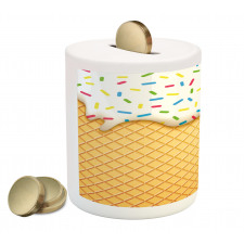 Melting Ice Cream Cones Piggy Bank
