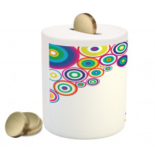 Colored Rectangle Form Piggy Bank