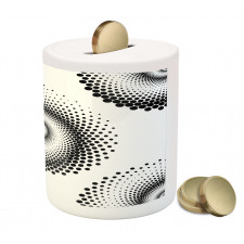 Spiral Dots Pattern Piggy Bank