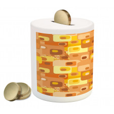 Rounded Funky Squares Piggy Bank