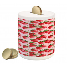 Juicy Strawberries Fruit Piggy Bank