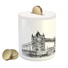 Tower Bridge UK Scenery Piggy Bank