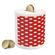 Polka Dots Circular Forms Piggy Bank